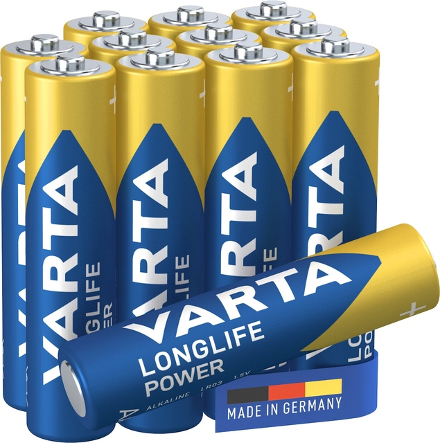 Batterij VARTA Longlife Power 12x AAA