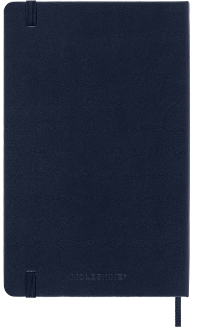 Notitieboek Moleskine large 130X210mm lijn hard cover sapphire blue