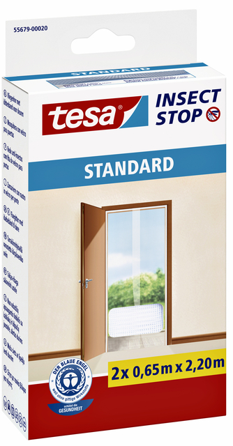 Insectenhor tesa® Insect Stop STANDARD deur 2x 0,65x2,20m antracie