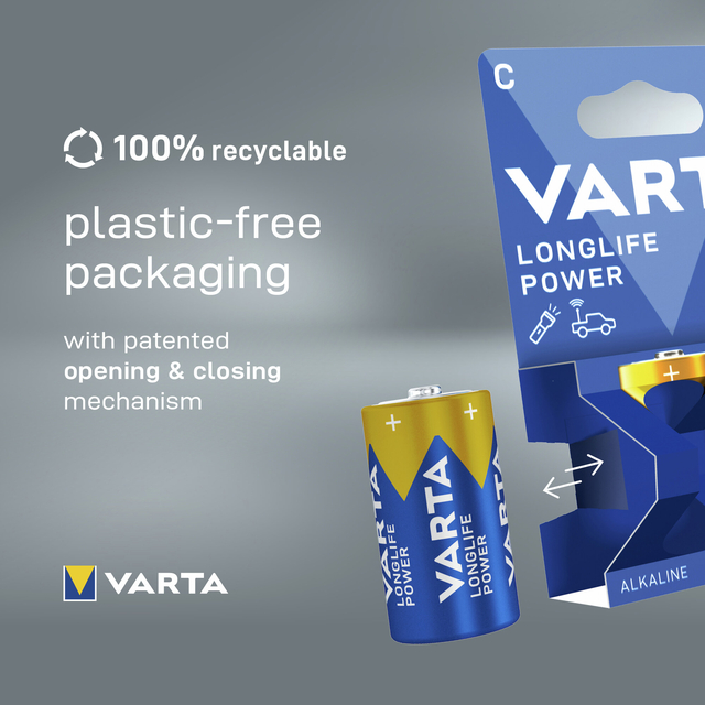 Batterij VARTA Longlife Power 2x C