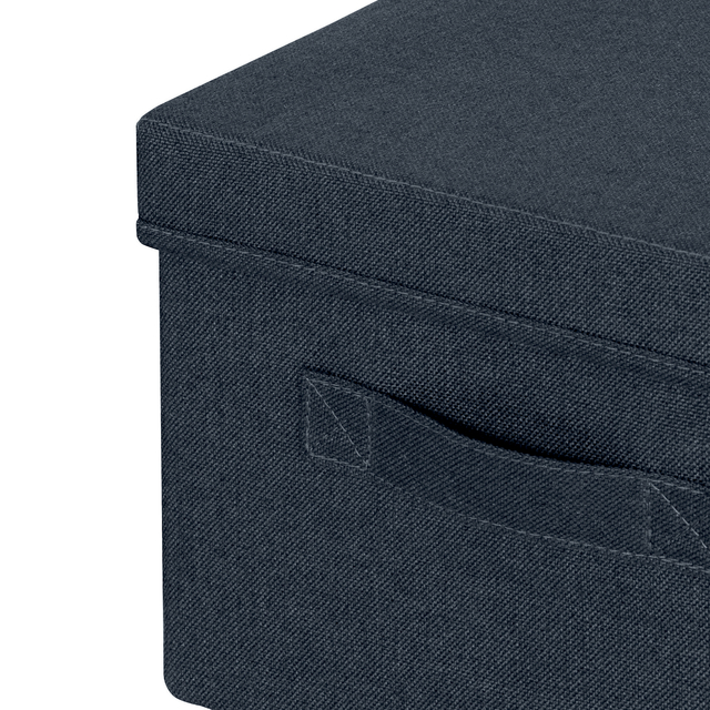 Opbergdoos Leitz gestoffeerd met deksel 285x203x380mm grijs 2 st