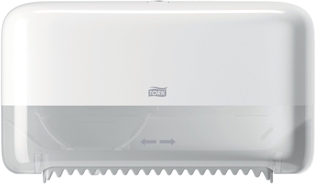 Toiletpapierdispenser Tork T7 Elevation Optiserve Coreless medium duo wit 558040