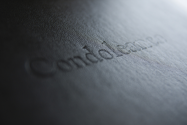 Condolence album Kangaro 26x21cm black