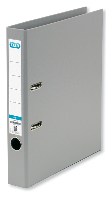 ELBA Lever Arch File Rado "smart Pro+", exchangeable spine label, A4 Spine 50 mm 2 Rings PP/PP Grey