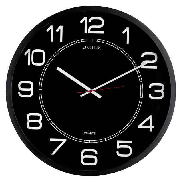 Wall clock Unilux Mega Ø 57.5cm blac