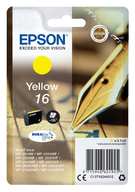 EPSON 16 ink cartridge yellow