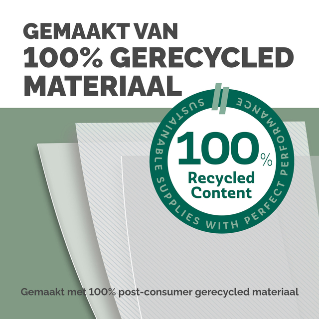 Voorblad Fellowes A4 PET 250micron recycled 100 stuks