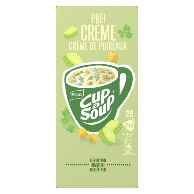 Cup-a-Soup Knorr prei-crème 21x175m