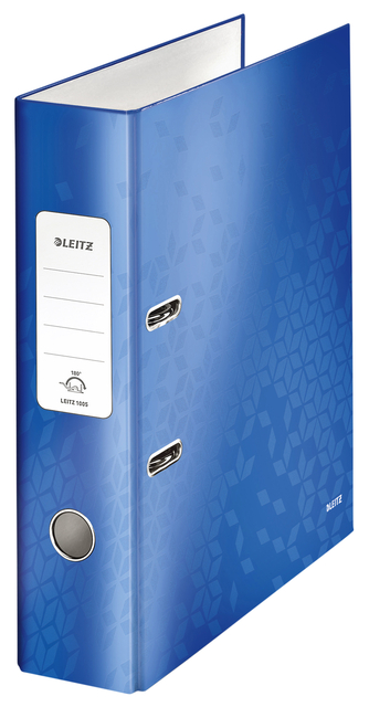 Lever Arch File Leitz  WOW 85mm A4 Laminated blue