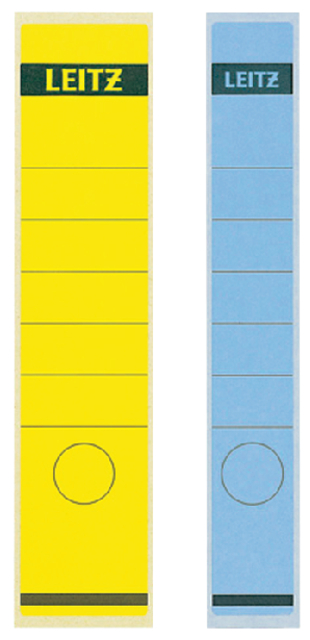 Rugetiket Leitz smal/lang 39x285mm zelfklevend wit 10 stuks