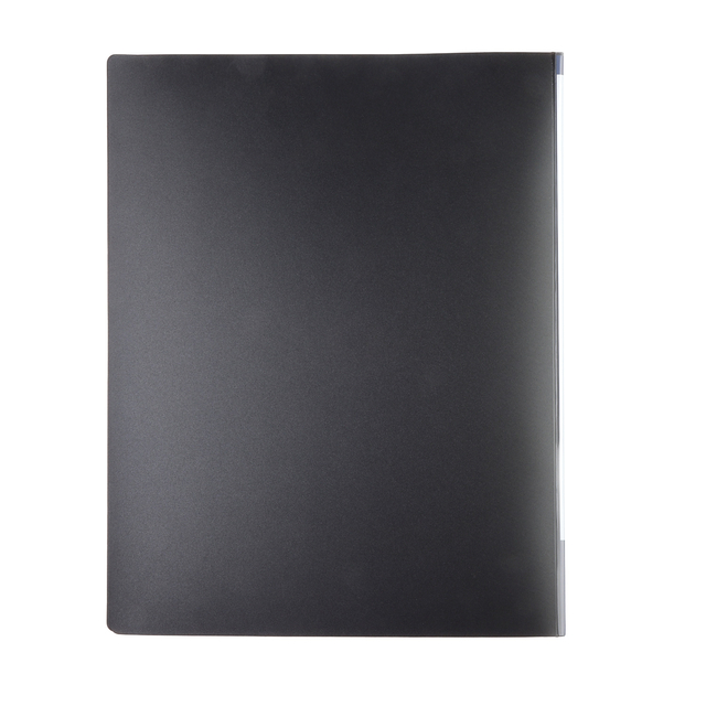 Frontview display book OPUS 2 20 Pockets, black
