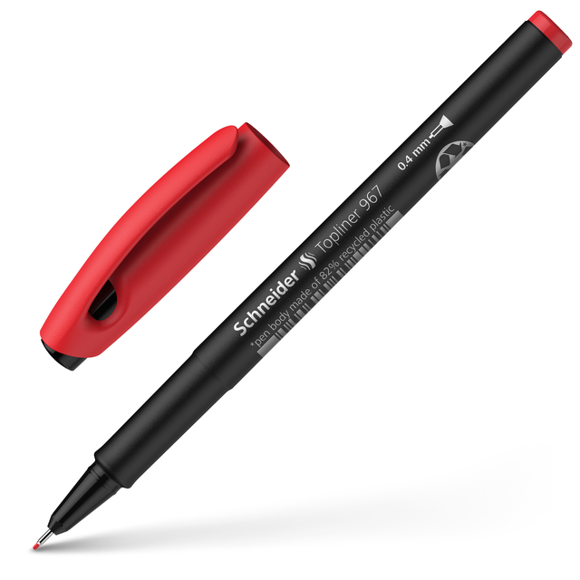Fineliner Schneider Topliner 967 0,4mm red