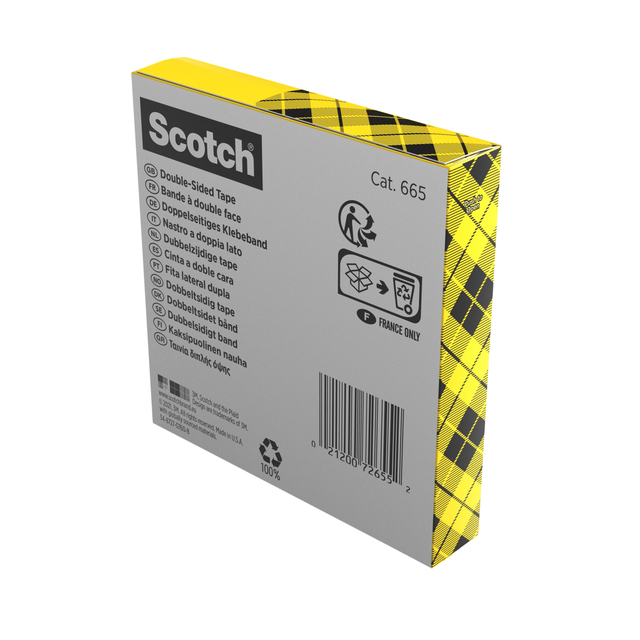 Adhesive tape Scotch Magic 665 19mmx33m double-sided