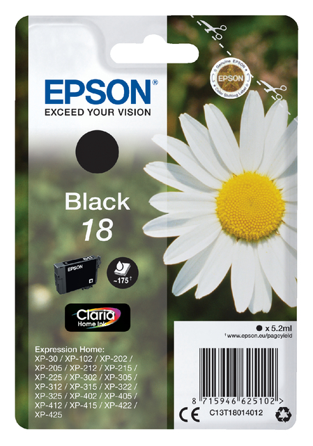 EPSON 18 ink cartridge black