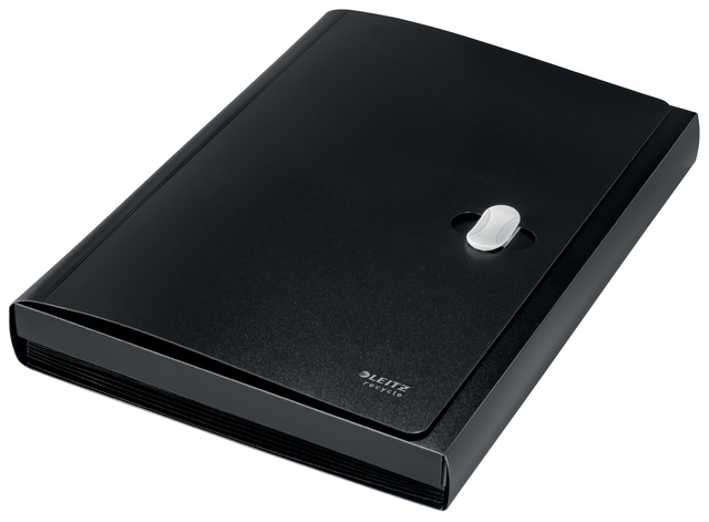 Expanding Concertina File Leitz Recycle A4, CO2 neutral black