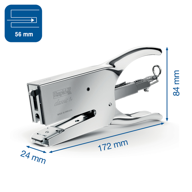 Niettang Rapid 1DX 50 vel 24/6 chroom