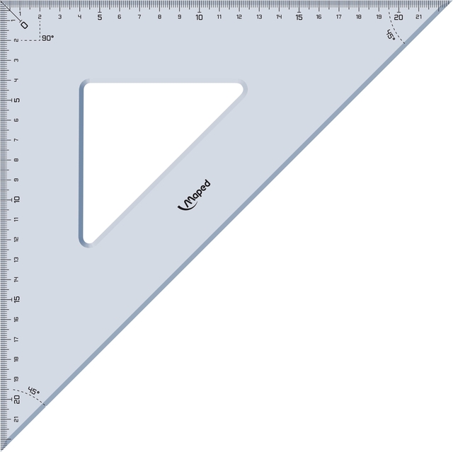 GEO SET SQUARE MAPED 45DEG 32CM