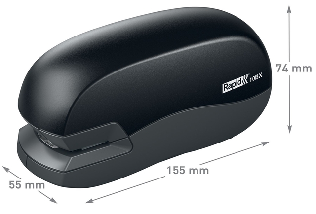 Stapler Rapid electric 10BX 10 sheets black/white