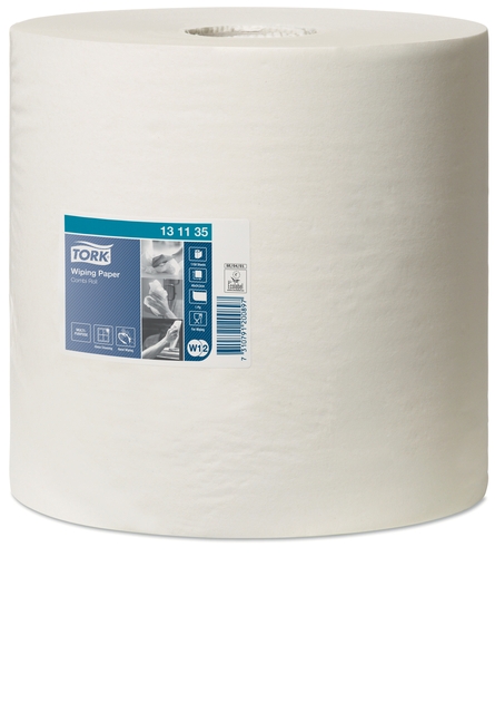 Poetspapier Tork W2 Advanced 1-laags 1150 vel wit 131135