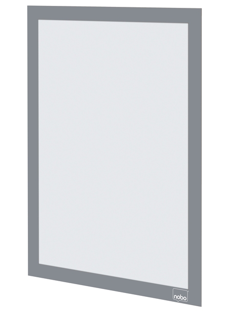 Infokader Nobo zelfklevend A4 zilver 2 stuks
