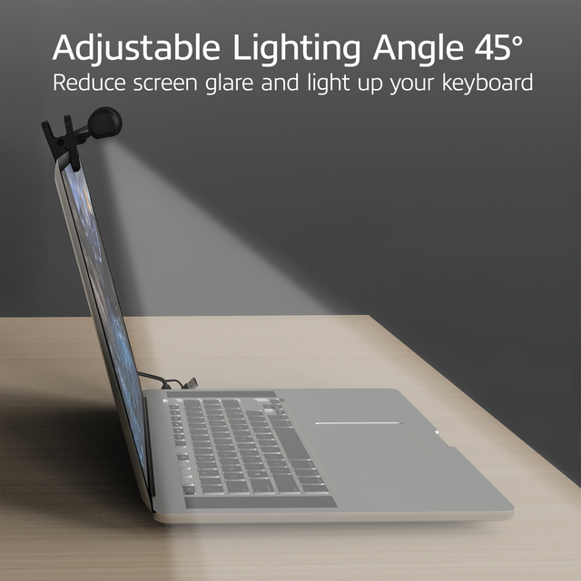 Laptoplamp ACT Clip-on led dimbaar USB