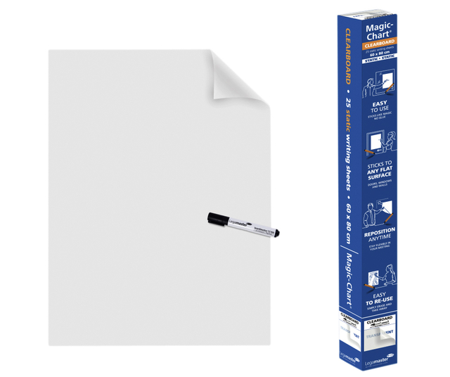 Legamaster Magic-Chart clearboard foil 60x80cm