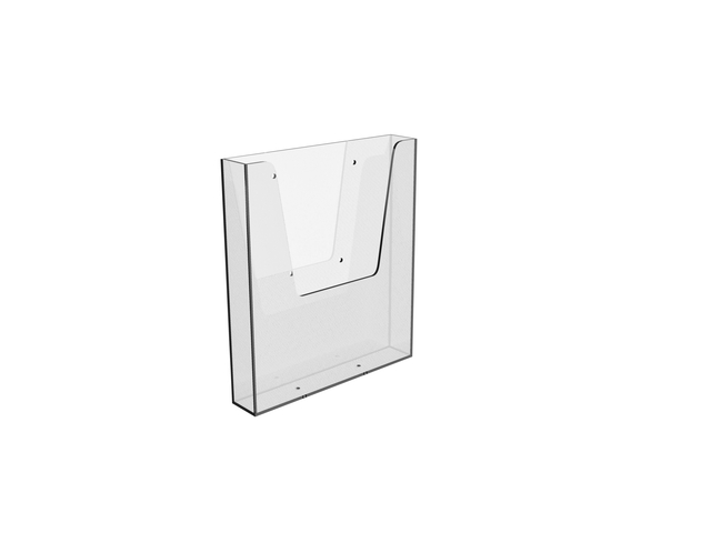 Brochure holder OPUS A4 Wall Mounted Clear