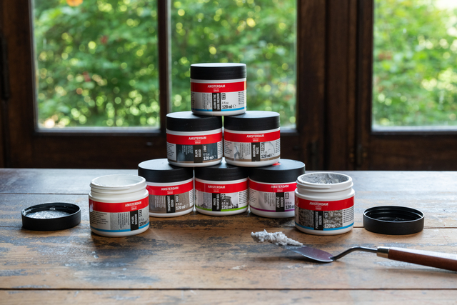 Gesso Amsterdam Mini 3007 120ml zwart