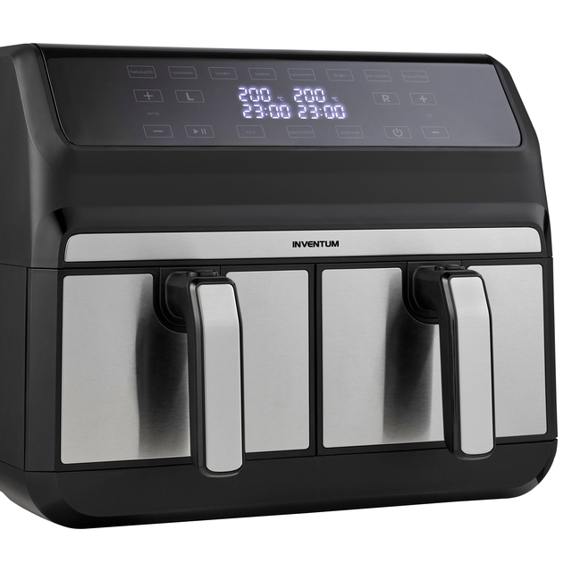Airfryer Inventum 2 x 4 liter 1700 watt zwart/rvs
