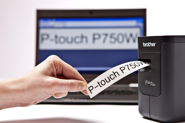 Labelprinter Brother P-touch TZe PT-P750W desktop 24mm zwart