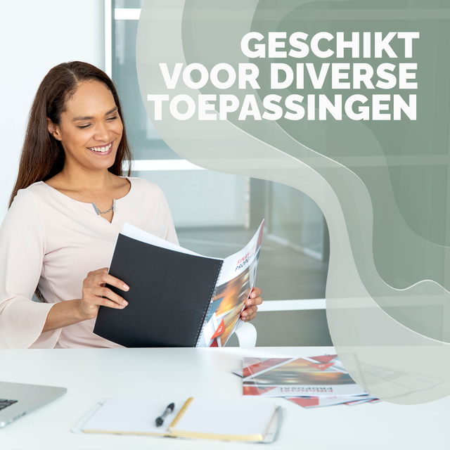 Voorblad Fellowes A4 PET 250micron recycled 100 stuks