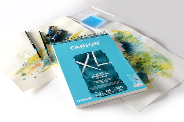 Aquarelpapier Canson XL 30vel 300gr A3 wit