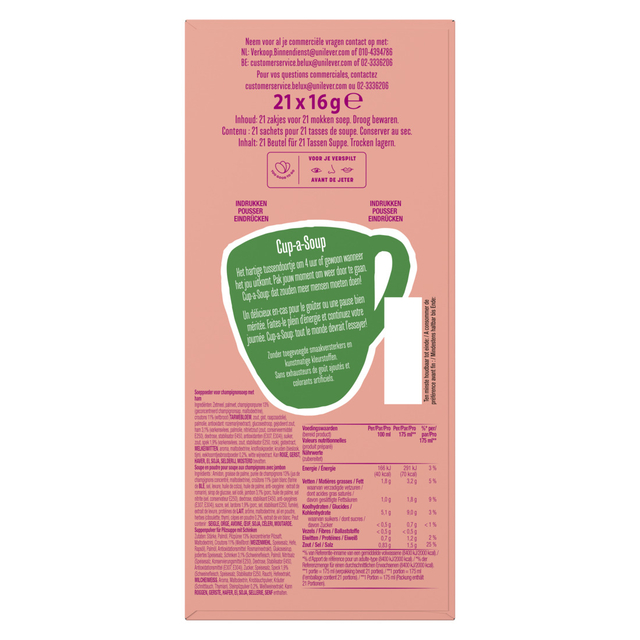 Cup-a-Soup Knorr champignon ham 21x175ml