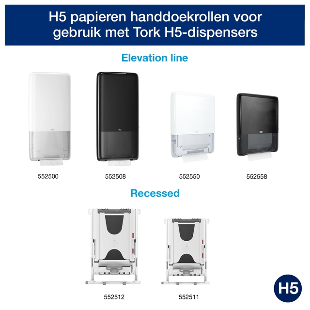Towel Tork PeakServe Continuous H5 universal compressed white 100585