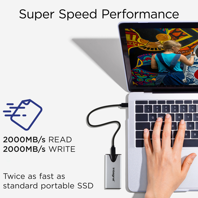 SSD Integral SlimXpress Portable USB-C 1TB