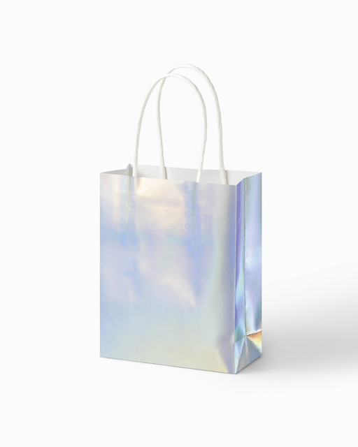 Cadeautas Folia iriserend kraft 12x15x5.5cm 10 stuks