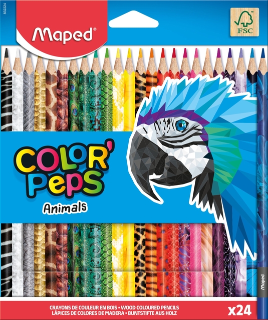 COLOURPENCIL MAPED COLOR'PEPS ANIMALS