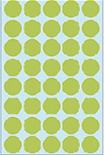 Multi-purpose labels ø 19mm green 1280 pcs