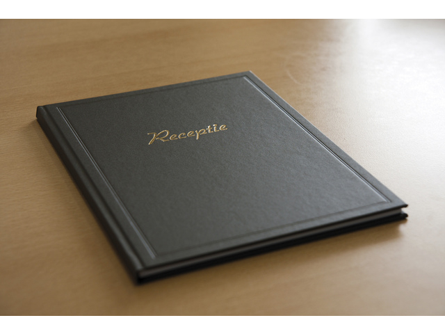 Receptiealbum Kangaro 26x21cm vakverdeling zwart