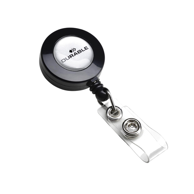 Durable Badge Reel Charcoal PK10 8152/58