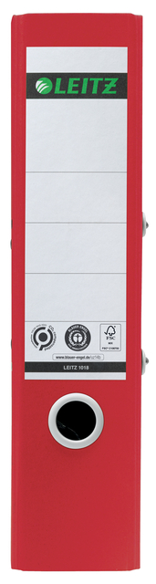 Ordner Leitz 180° Recycle 80 mm karton A4 rood