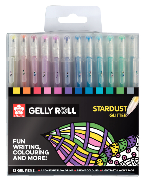 Gelschrijver Sakura Gelly Roll Stardust glitter assorti