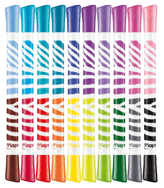 Viltstift Maped Color'Peps Duo Colors set á 10 stuks assorti