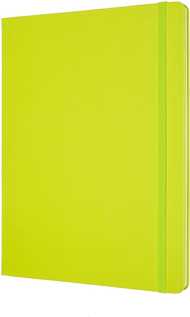 Notitieboek Moleskine XL 190x250mm lijn hard cover lemon green