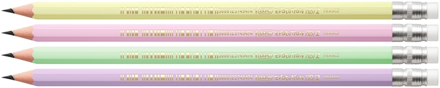Potlood Bic HB met gom pastel assorti