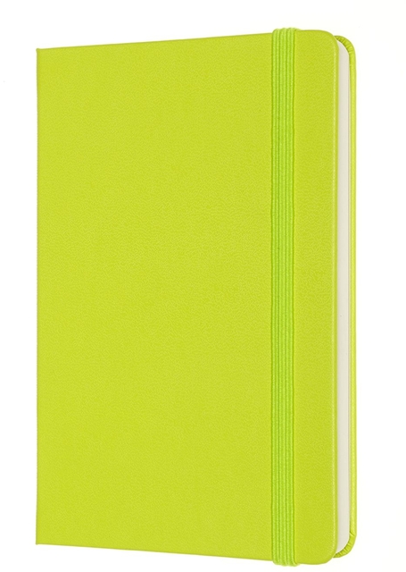 Notitieboek Moleskine pocket 90x140mm blanco hard cover lemon green