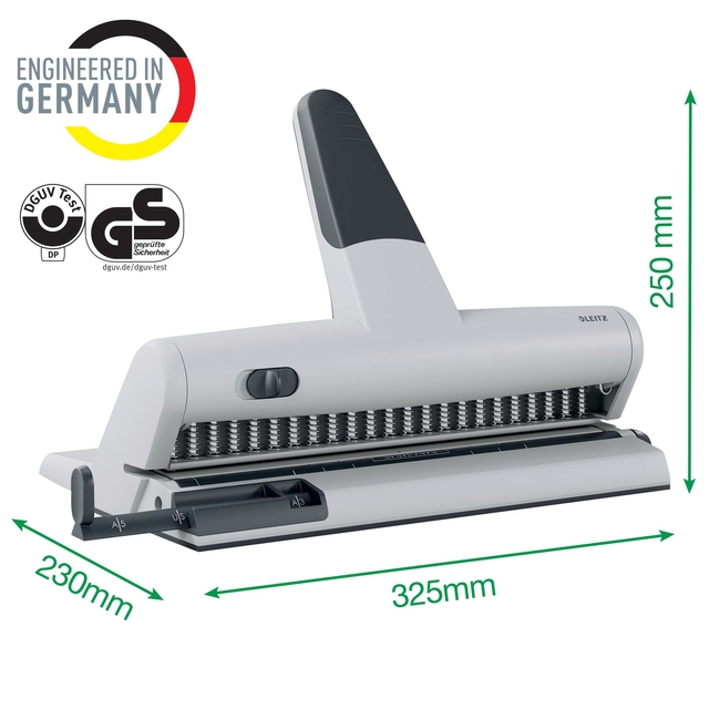 Hole Punch Leitz 5115 Heavy Duty 23-holes silver
