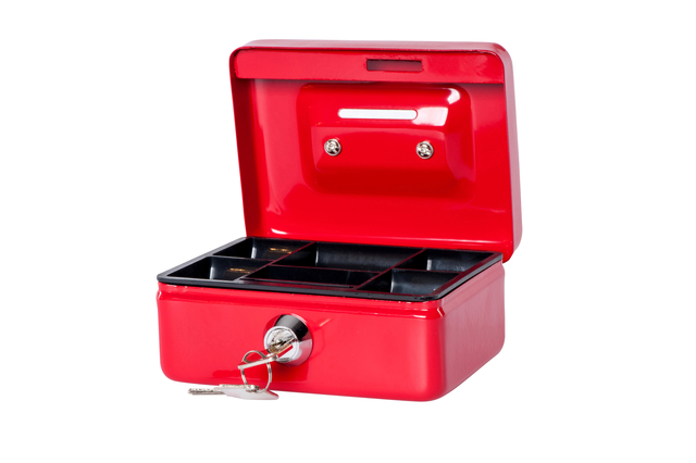 Cash Box with Coin Slot 12,5 x 10,5 x 6,1 cm