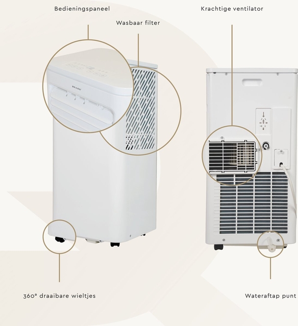 Airconditioning BRASQ MAC9000 9000 BTU wit