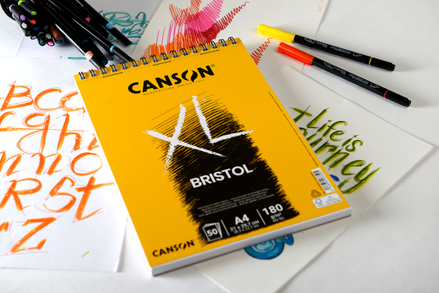 Bristolpapier Canson XL Bristol 50vel 180gr A4 extra wit